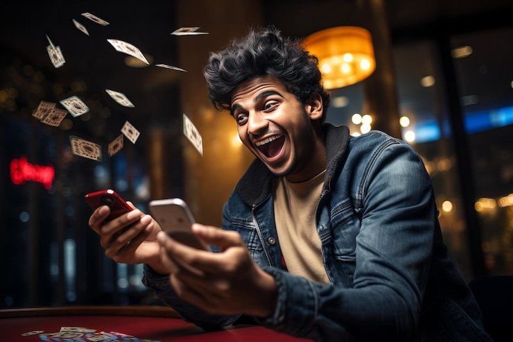 Antarmuka aplikasi mobile slot united untuk Lucky Twins dengan papan taruhan responsif